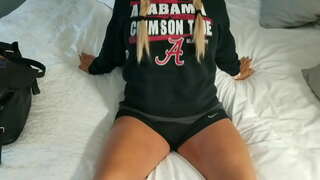 Homemade blonde umfazi rides a cock